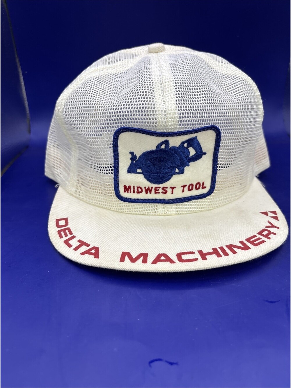 Vintage Midwest Tool Delta Machinery Mesh Snapback Hat